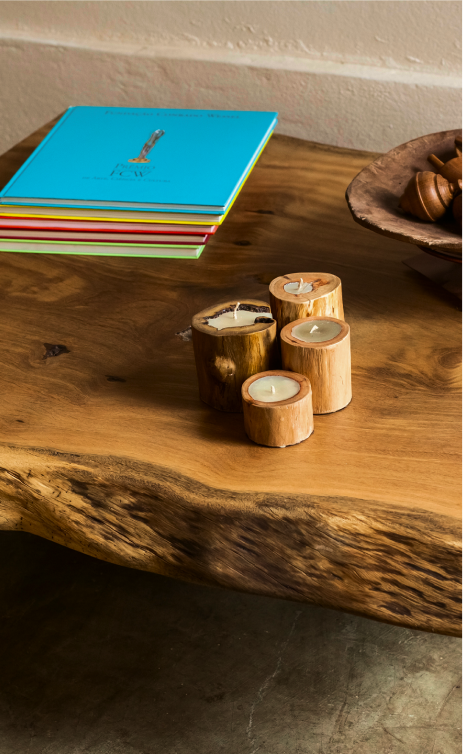 Mesa de centro orgânica